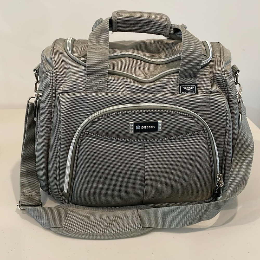 EUC Silver Delsey travel bag